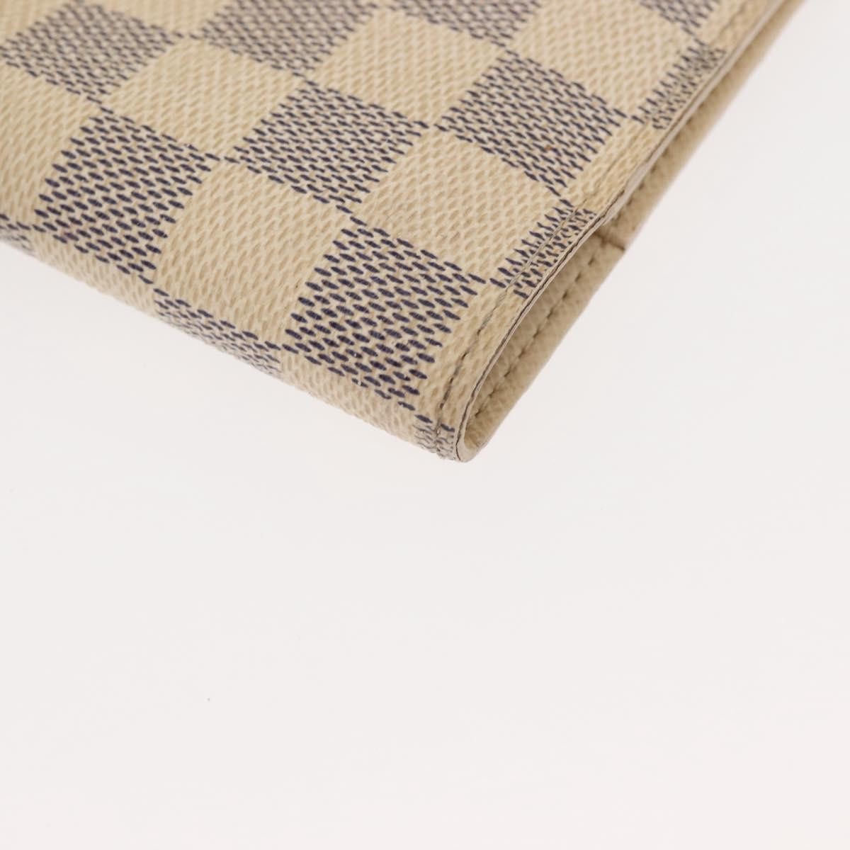 Louis Vuitton Agenda Cover Damier Azur Beige Canvas Toiletry Case Accessory