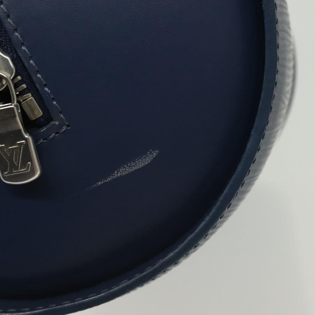 Louis Vuitton Soufflot Handbag Epi Leather Blue Leather Shoulder Bag