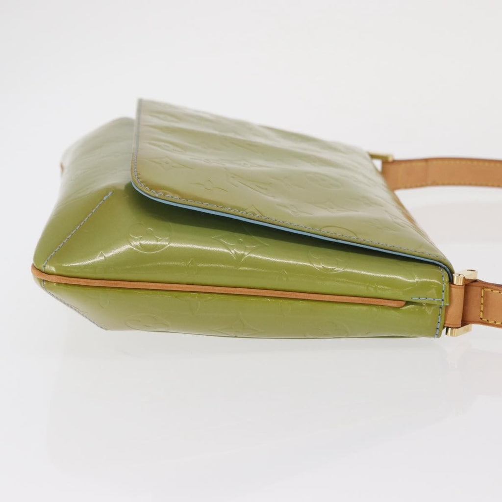 Louis Vuitton Thompson Street Handbag Monogram Vernis Green Patent_Leather Shoulder Bag