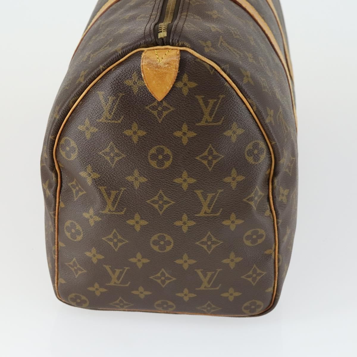 Louis Vuitton Keepall Bag Monogram Canvas Brown Canvas Travel Bag