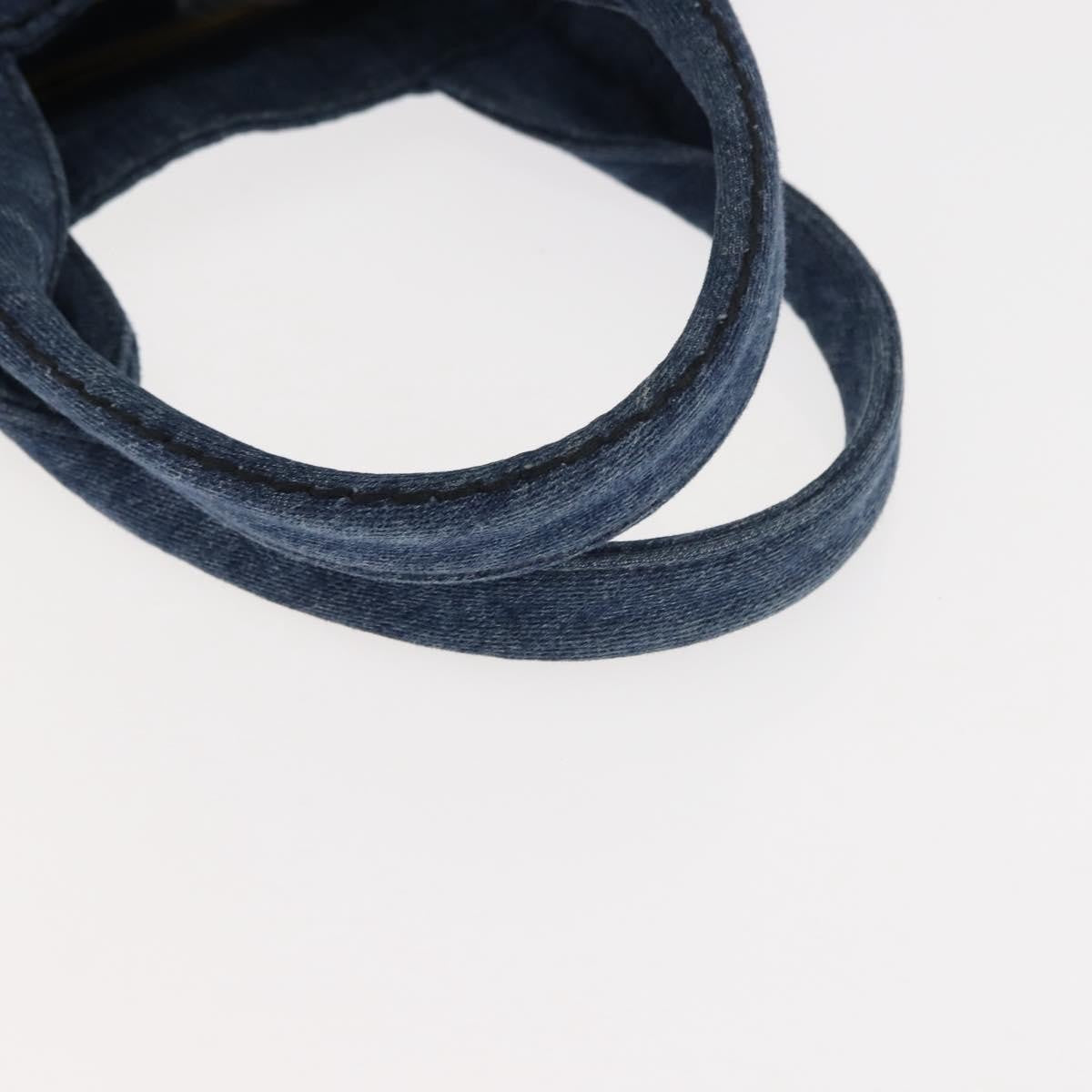 Prada Canapa Convertible Tote Denim Blue Denim_Jeans Bag