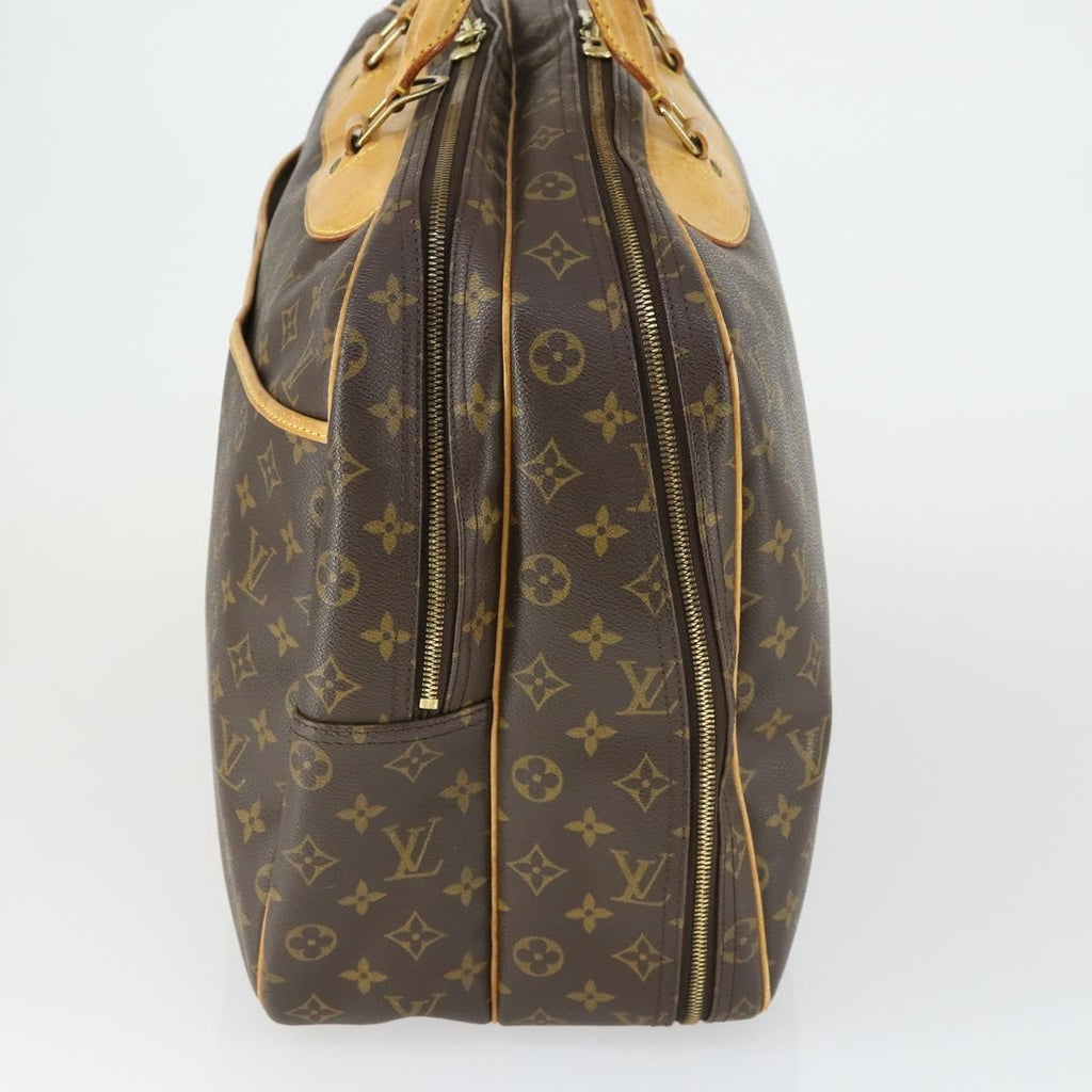 Louis Vuitton Alize Bag Monogram Canvas Brown Canvas Travel Bag