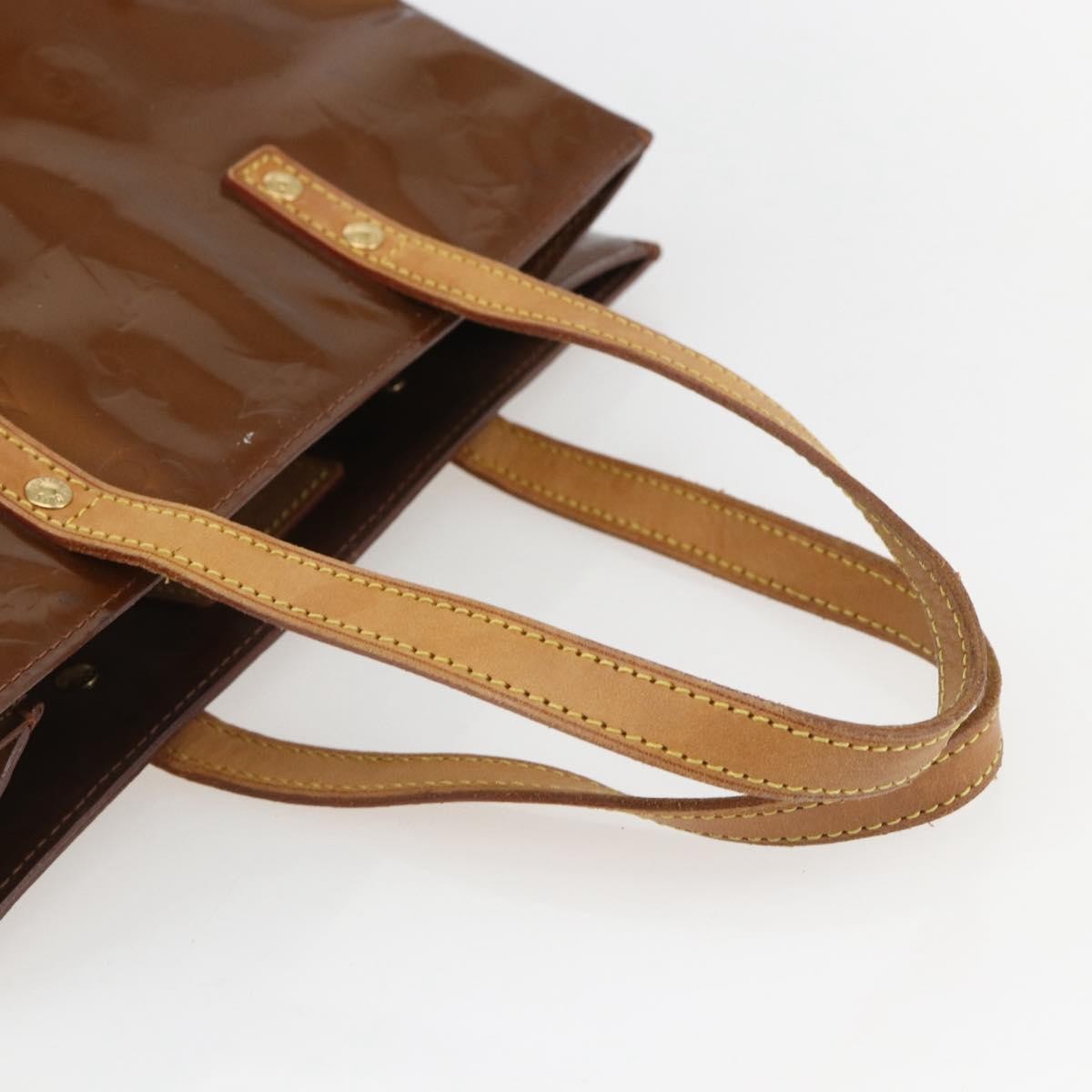 Louis Vuitton Reade Handbag Monogram Vernis Brown Patent_Leather Handbag