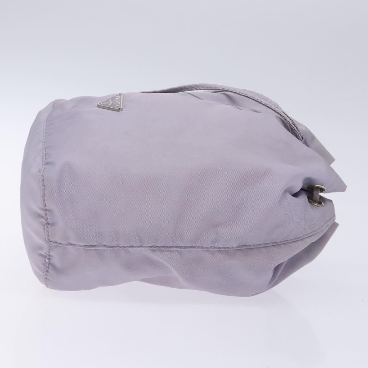 Prada Vela Drawstring Bucket Pouch Tessuto Purple Nylon Bag
