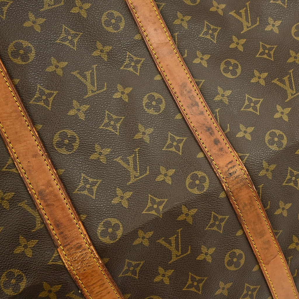 Louis Vuitton Keepall Bag Monogram Canvas Brown Canvas Travel Bag