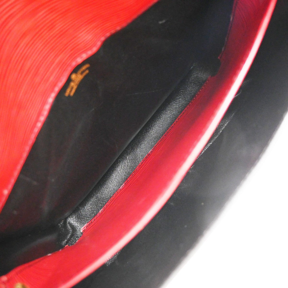 Louis Vuitton Cartouchiere Handbag Epi Leather Red Leather Shoulder Bag