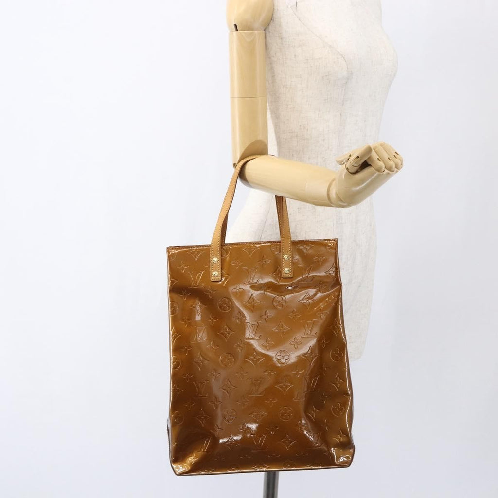 Louis Vuitton Reade Handbag Monogram Vernis Brown Patent_Leather Tote Bag