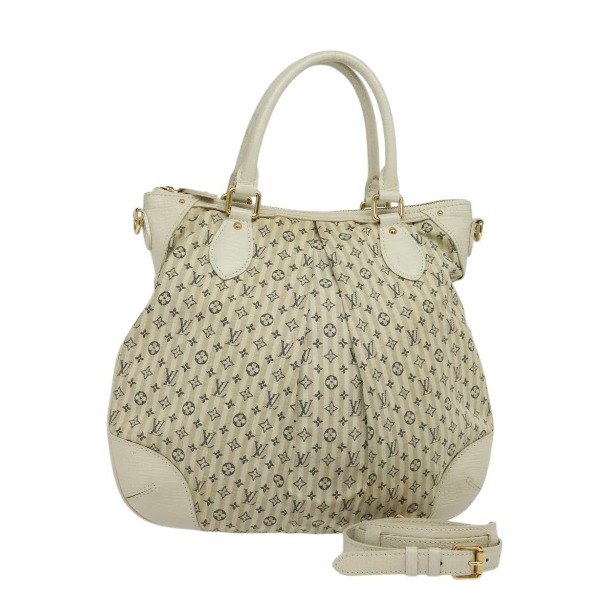 Louis Vuitton Marina Handbag Mini Lin Croisette Beige Canvas Handbag