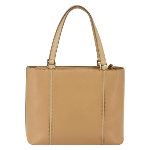 Burberry Vintage Handbag Leather Beige Leather Handbag