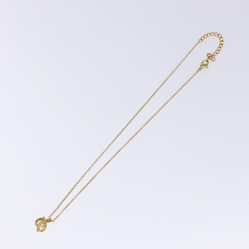 Christian Dior Cd Pendant Necklace Metal Gold Metal Necklace Jewelry (Pre-Owned)