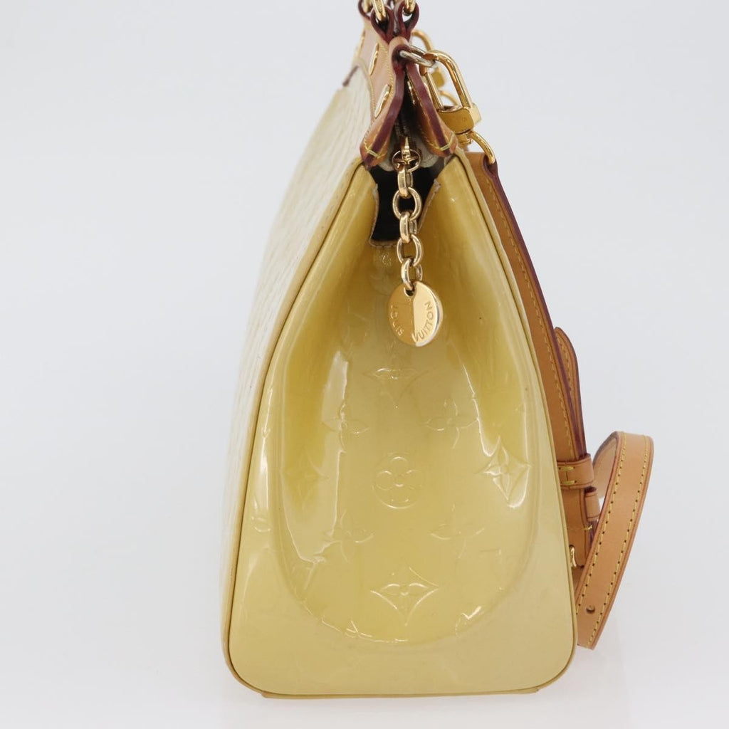 Louis Vuitton Brea Handbag Monogram Vernis Yellow Patent_Leather Handbag