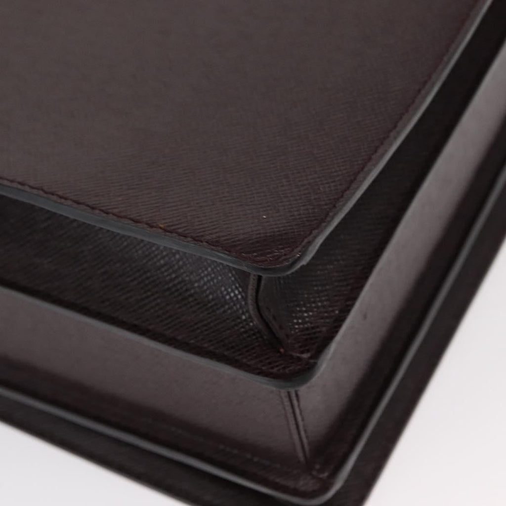 Louis Vuitton Pilot Briefcase Taiga Leather Brown Leather Briefcase Bag
