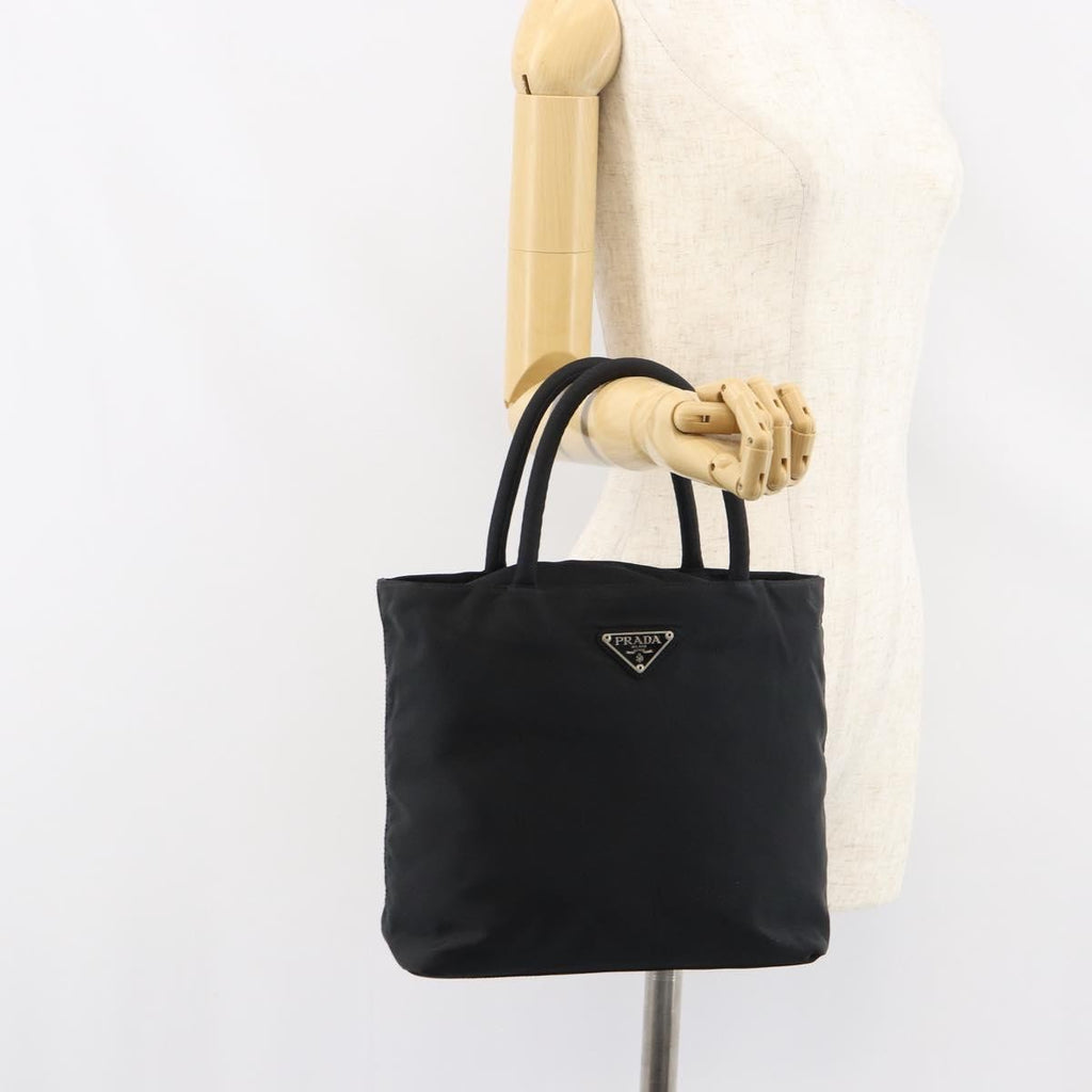 Prada Vintage Zip Tote Tessuto Black Nylon Tote Bag Bag