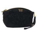 Prada Vintage Pouch Tessuto Gold Nylon Clutche & Pouche Bag