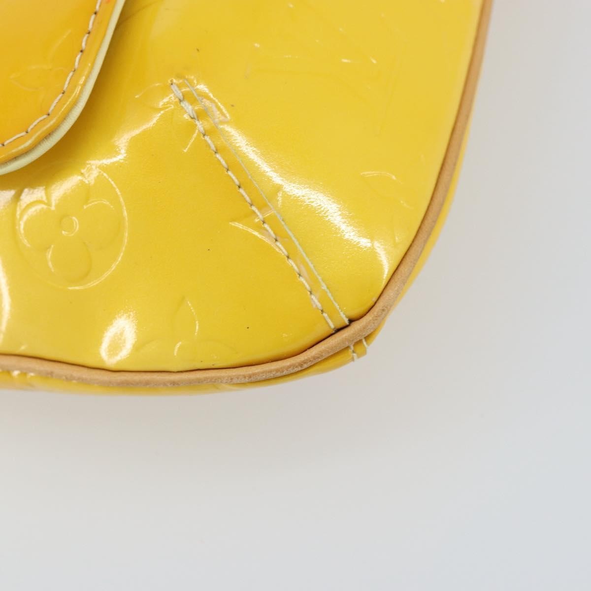 Louis Vuitton Thompson Street Handbag Monogram Vernis Yellow Patent_Leather Shoulder Bag