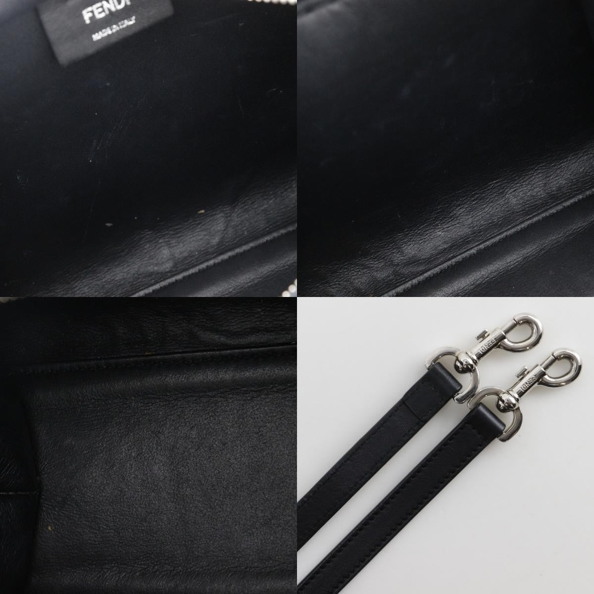 Fendi Petite 3Jours Bag Leather Black Leather Handbag