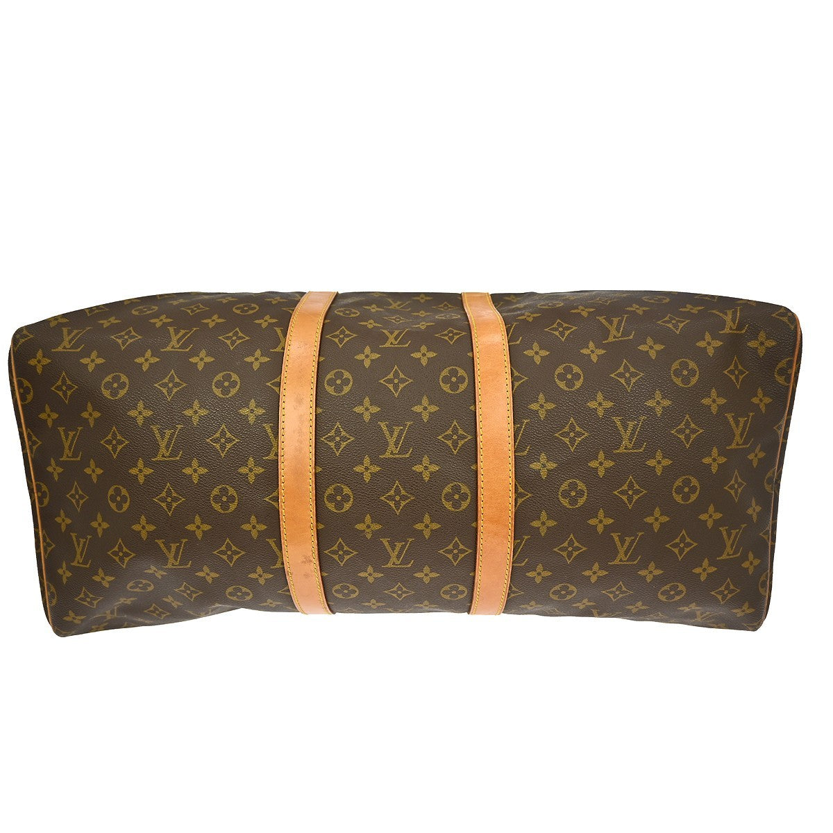 Louis Vuitton Keepall Bag Monogram Canvas Brown Canvas Travel Bag