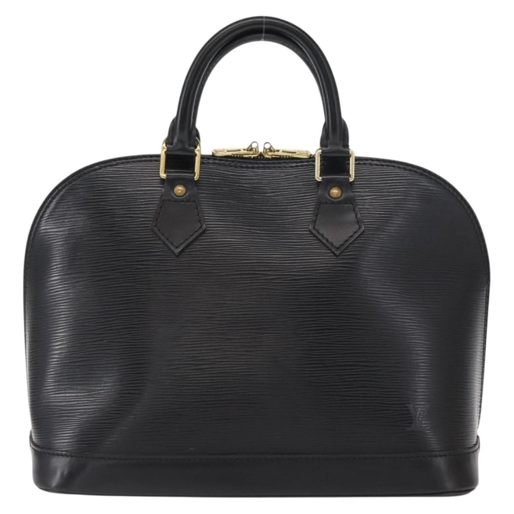 Louis Vuitton Alma Handbag Epi Leather Black Leather Handbag