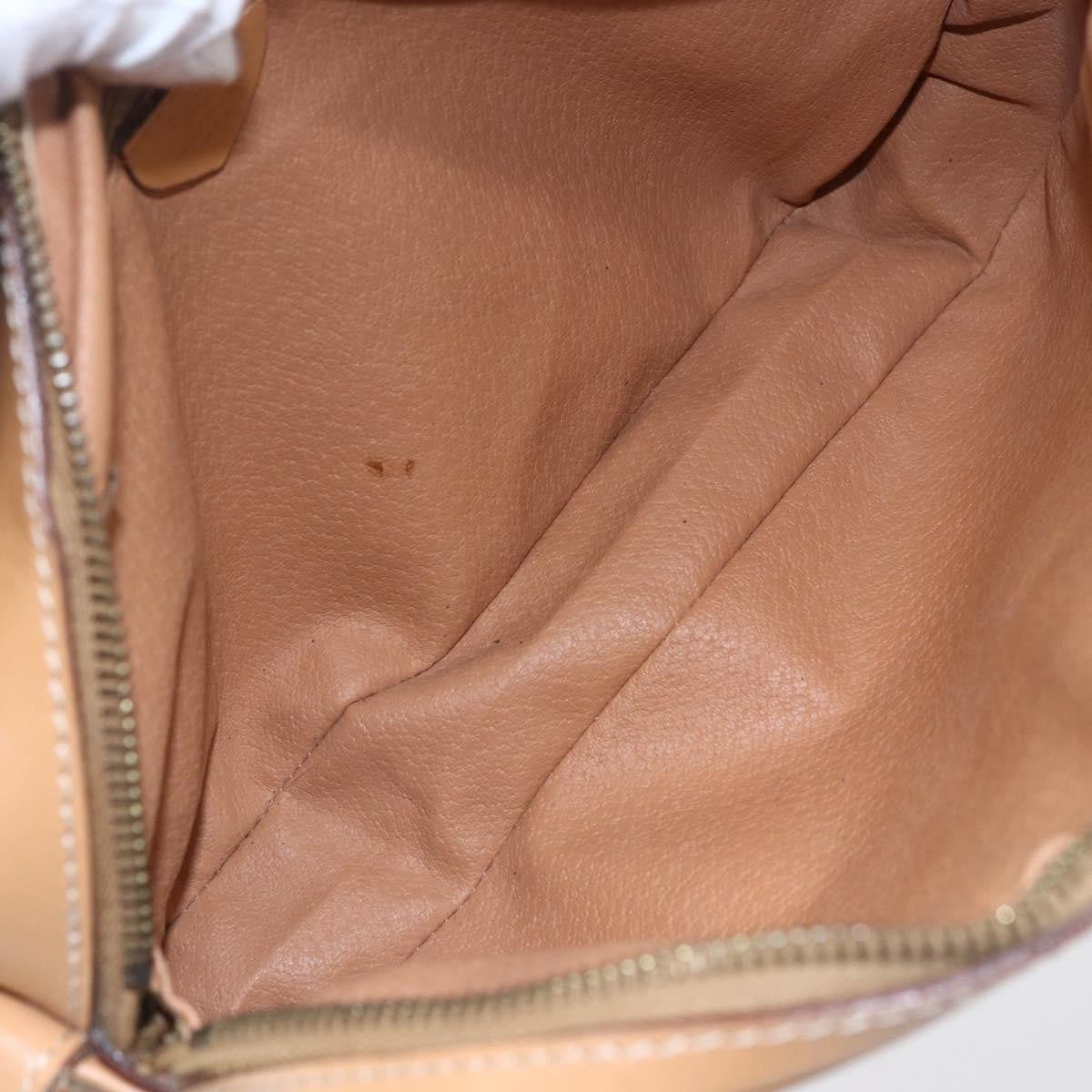 Celine Macadam Shoulder Bag Pvc Leather Brown Pvc Shoulder Bag Bag