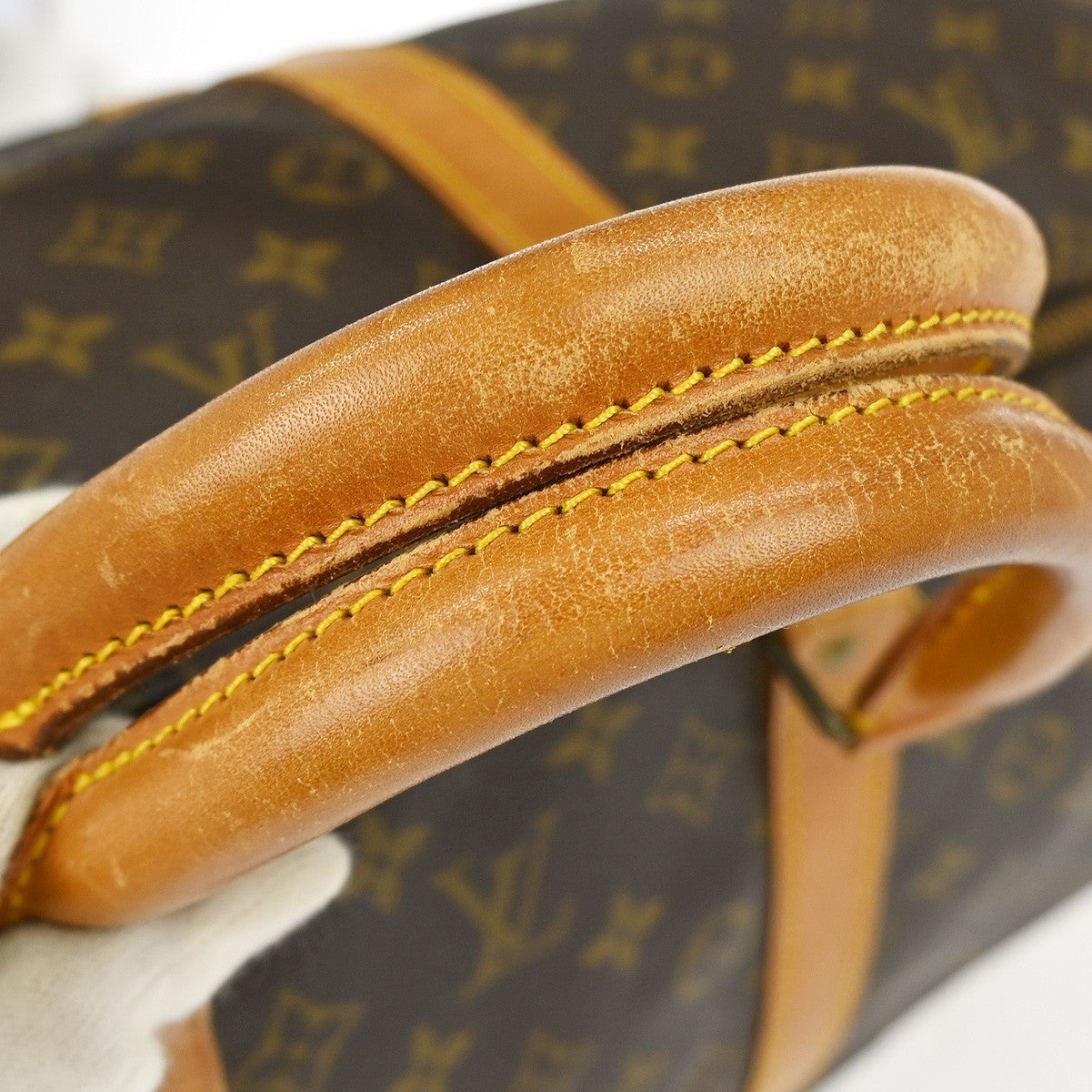 Louis Vuitton Keepall Bag Monogram Canvas Brown Canvas Travel Bag