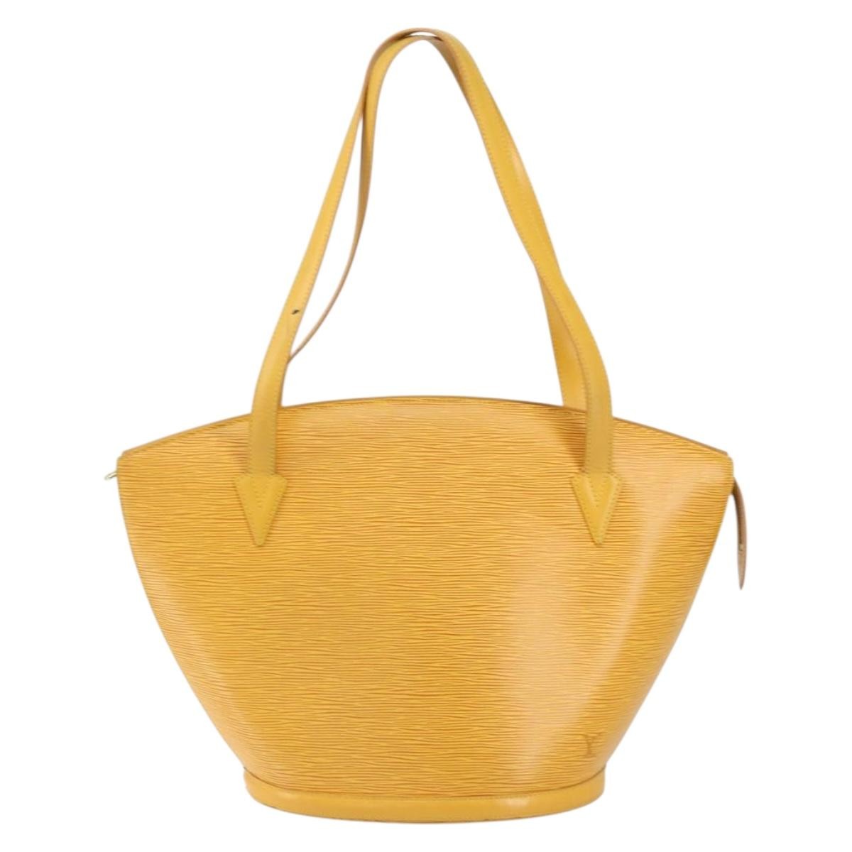 Louis Vuitton Saint Jacques Handbag Epi Leather Yellow Leather Shoulder Bag