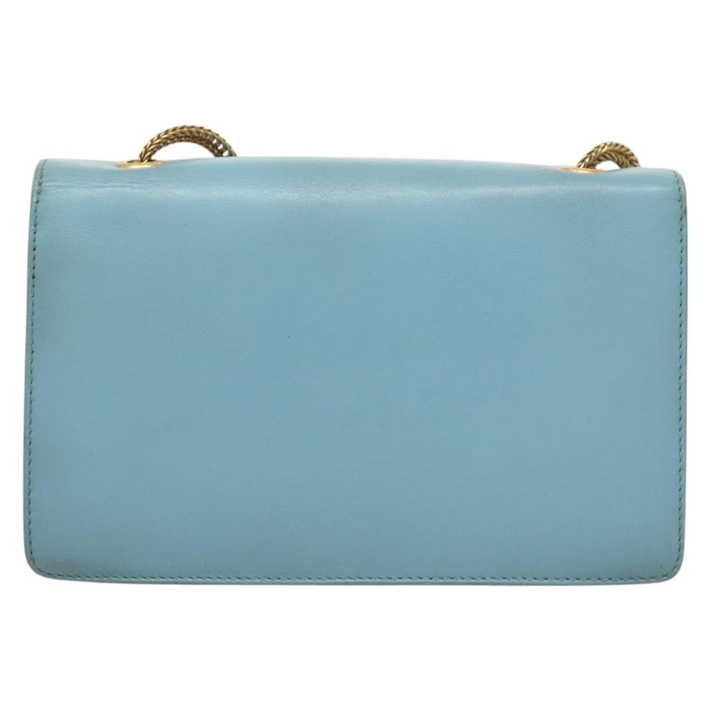 Saint Laurent Betty Bag Leather Blue Leather Shoulder Bag Bag (Pre-Owned)