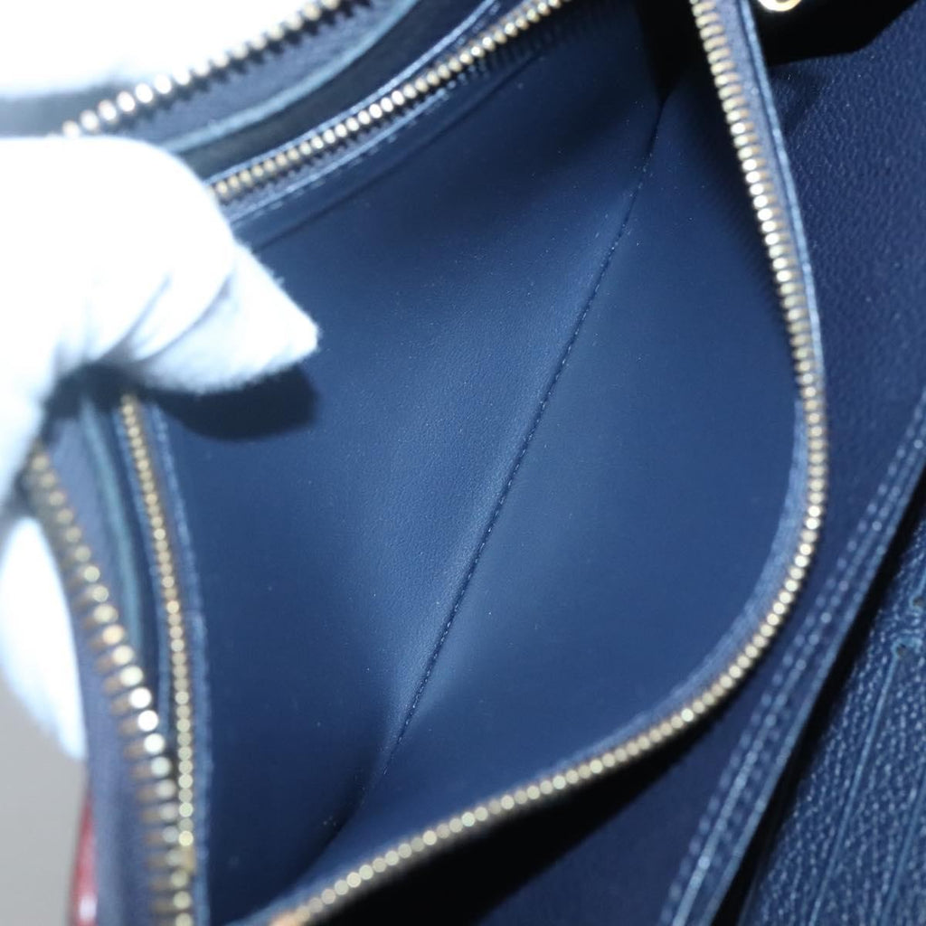 Louis Vuitton Portefeuille Zippy Monogramme Empreinte Monogramme Empreinte Navy Leather Wallets Accessory
