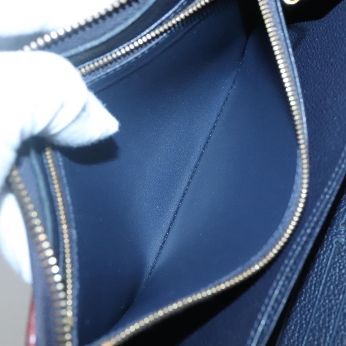 Louis Vuitton Portefeuille Zippy Monogramme Empreinte Monogramme Empreinte Navy Leather Wallets Accessory