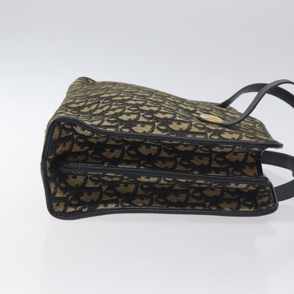 Christian Dior Trotter Shoulder Bag Canvas Navy Canvas Shoulder Bag Bag (Pre-Owned)