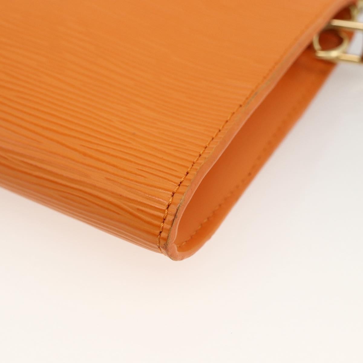 Louis Vuitton Pochette Accessoires Epi Leather Orange Leather Clutche & Pouche Bag