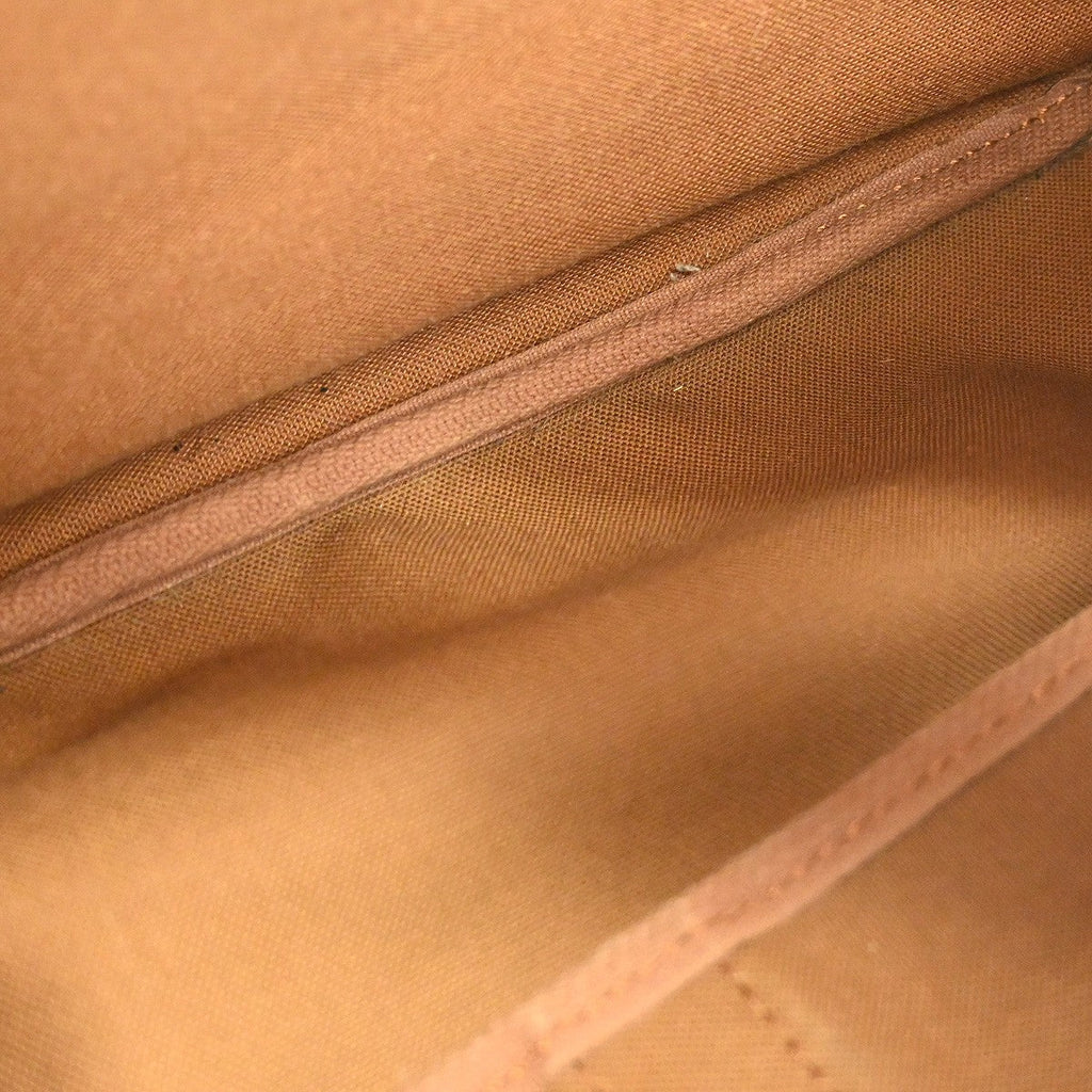 Louis Vuitton Saumur Handbag Monogram Canvas Brown Canvas Shoulder Bag