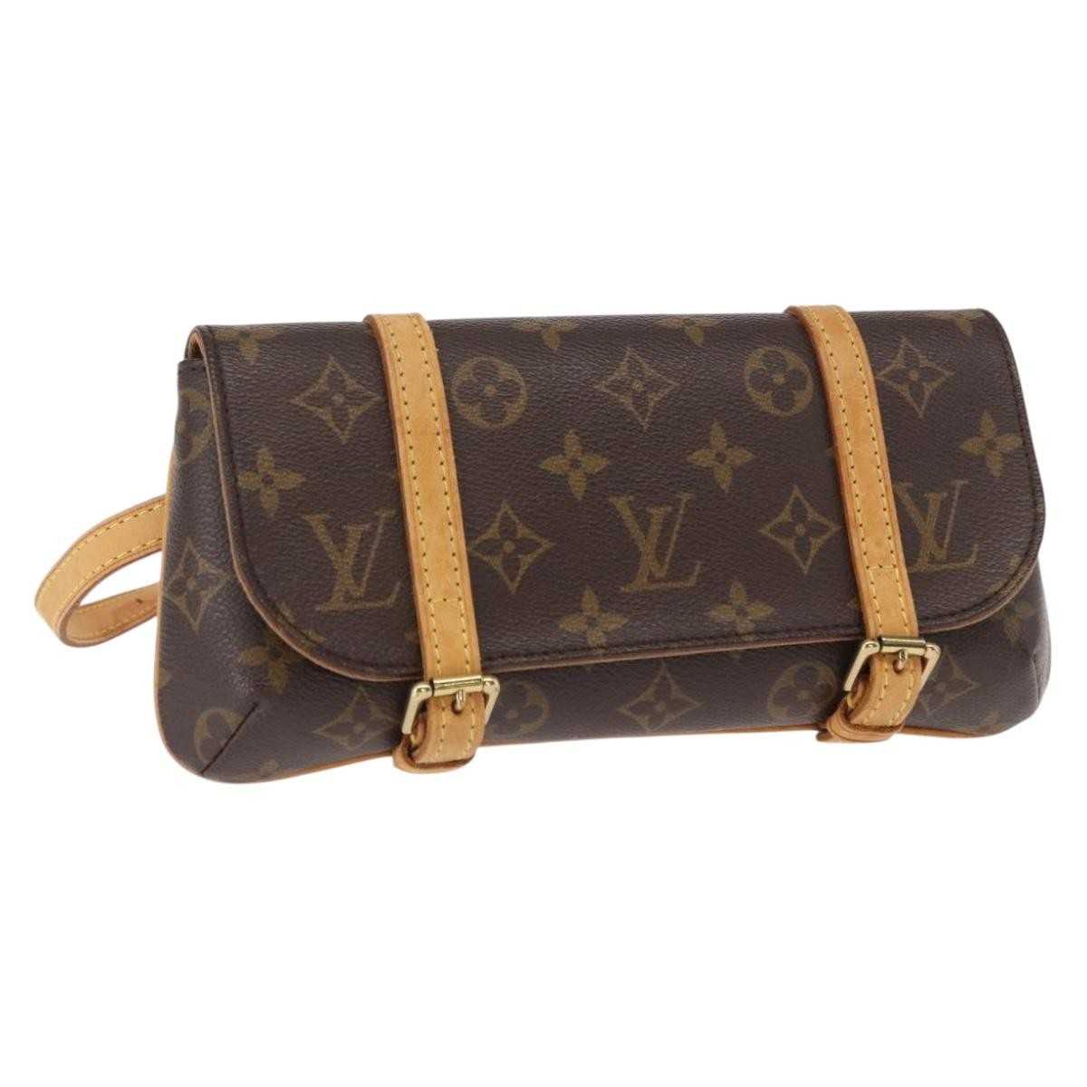 Louis Vuitton Marelle Waist Bag Monogram Canvas Brown Canvas Clutche & Pouche Bag