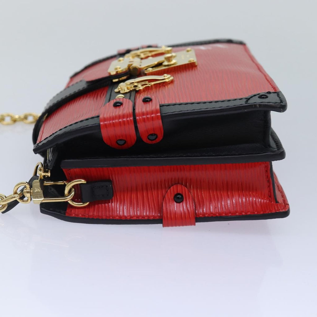 Louis Vuitton Trunk Clutch Epi Leather Red Leather Shoulder Bag
