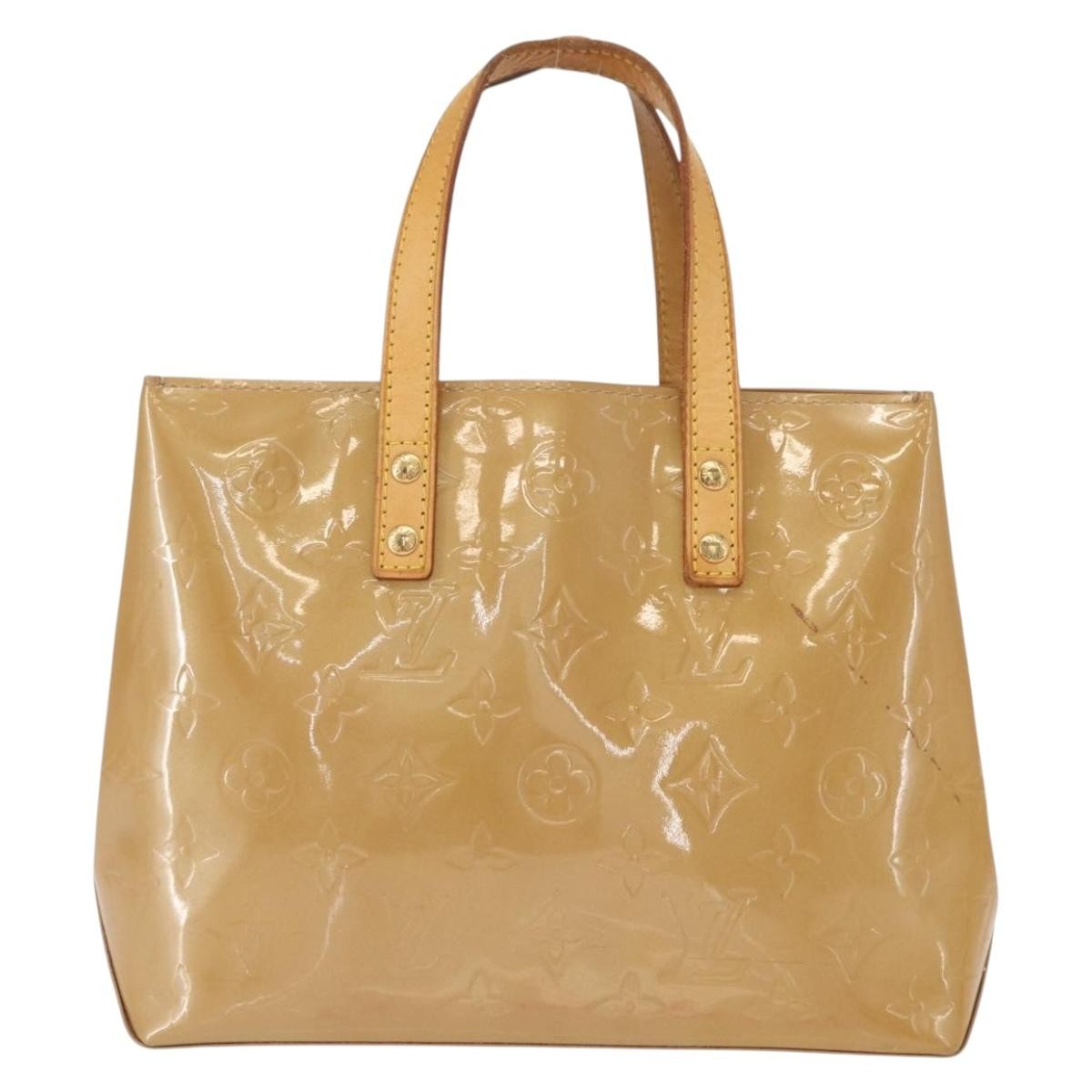 Louis Vuitton Reade Handbag Monogram Vernis Brown Patent_Leather Tote Bag