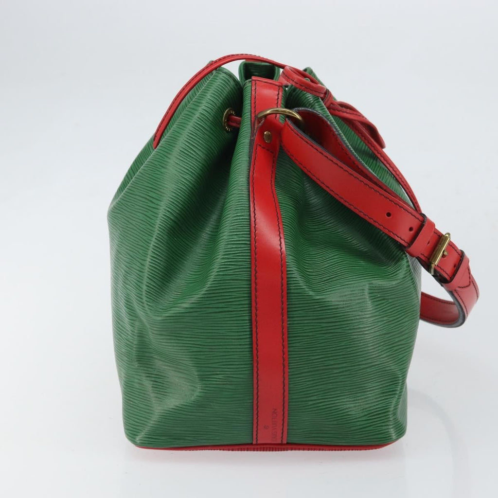Louis Vuitton Bicolor Petit Noe Handbag Epi Leather Green Leather Shoulder Bag