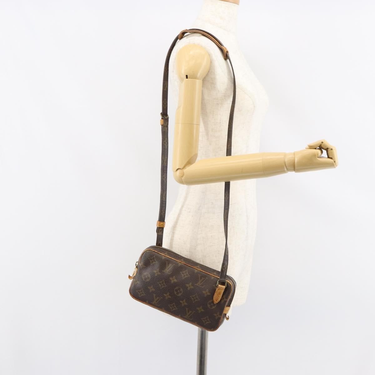 Louis Vuitton Pochette Marly Bandouliere Bag Monogram Canvas Brown Canvas Clutche & Pouche Bag