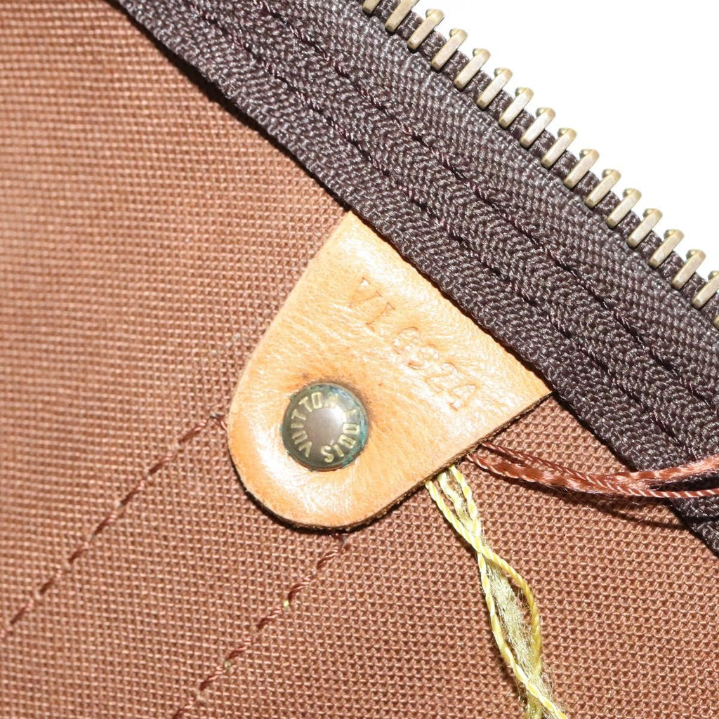 Louis Vuitton Keepall Bag Monogram Canvas Brown Canvas Travel Bag