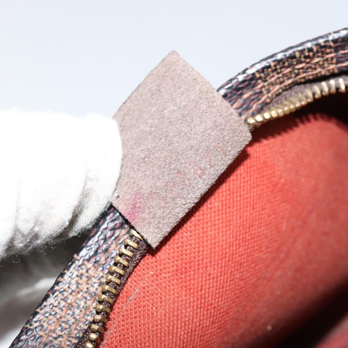 Louis Vuitton Trousse Make Up Bag Damier Canvas Brown Canvas Clutche & Pouche Bag