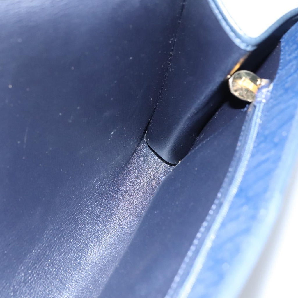 Christian Dior Vintage Trotter Shoulder Bag Canvas Navy Canvas Shoulder Bag Bag (Pre-Owned)
