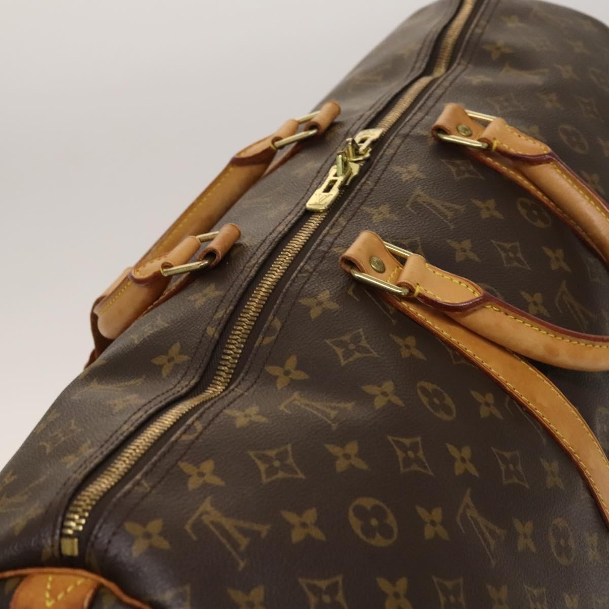 Louis Vuitton Keepall Bag Monogram Canvas Brown Canvas Travel Bag