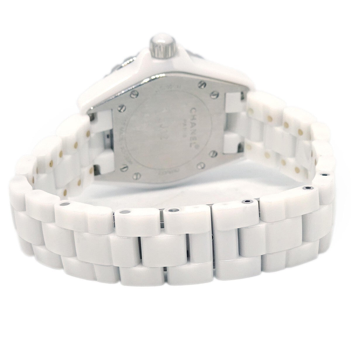 Chanel J12 Quartz Watch Ceramic And Stainless Steel With Diamond Markers Watch