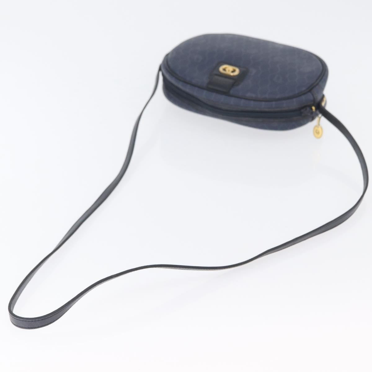 Christian Dior Vintage Honeycomb Shoulder Bag Canvas Navy Canvas Shoulder Bag Bag (Pre-Owned)