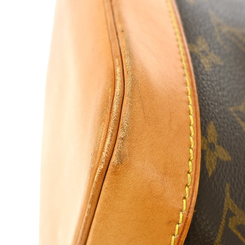 Louis Vuitton Alma Handbag Monogram Canvas Brown Canvas Handbag