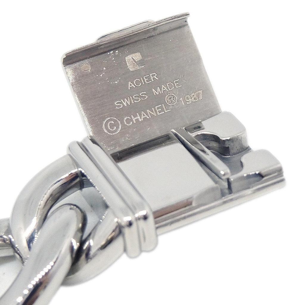 Chanel Premiere Chain Quartz Watch Stainless Steel With Diamond  Bezel Watch