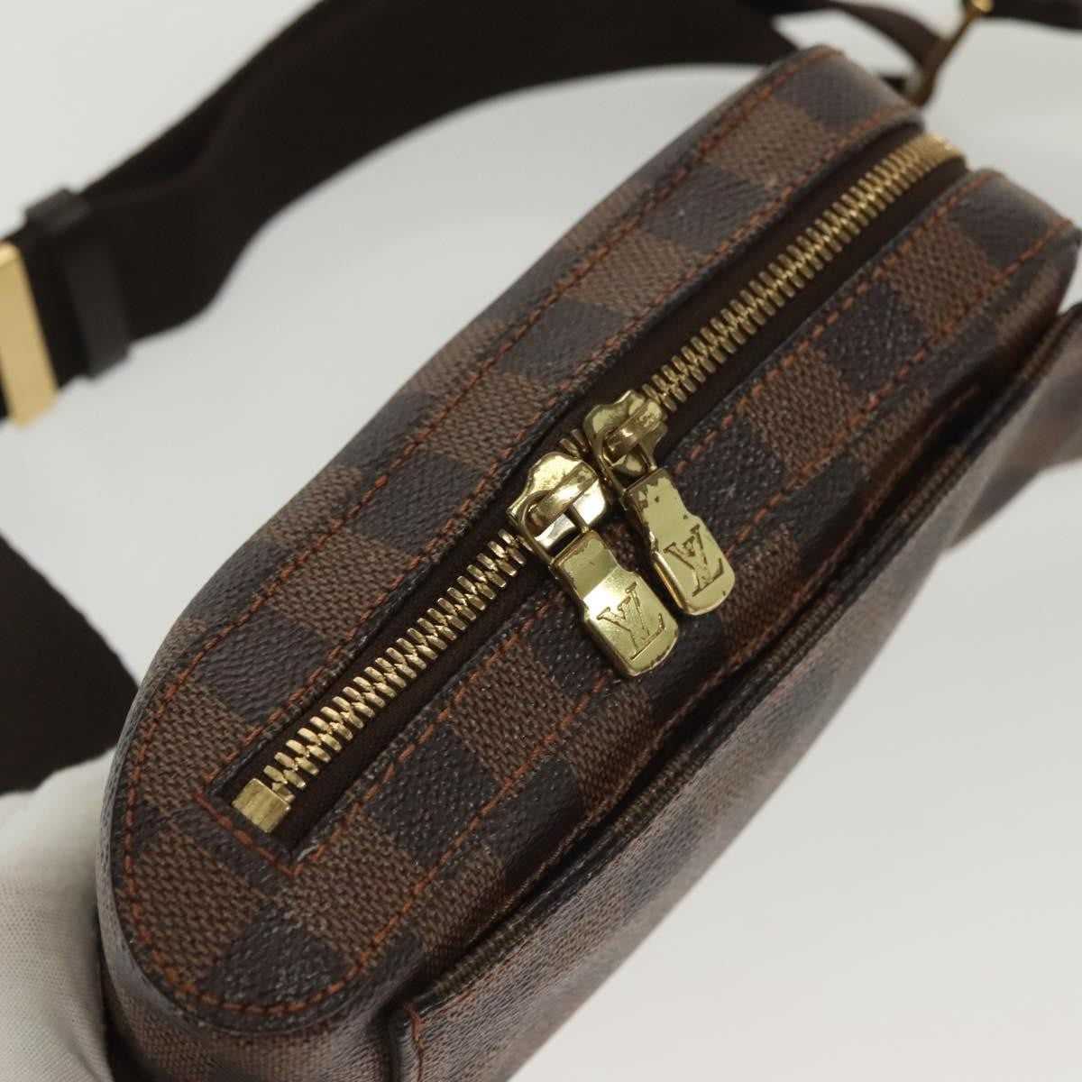 Louis Vuitton Geronimos Waist Bag Damier Brown Canvas Clutche & Pouche Bag