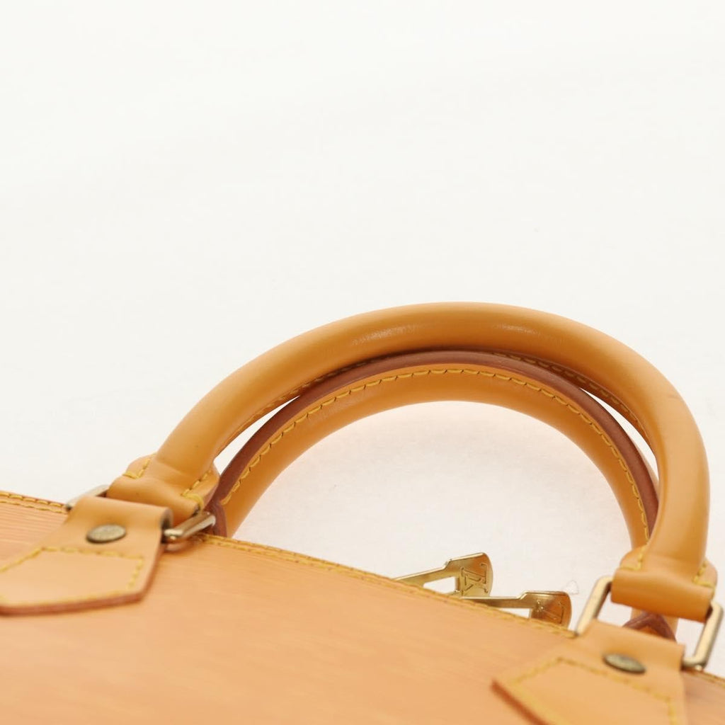 Louis Vuitton Alma Handbag Epi Leather Yellow Leather Handbag