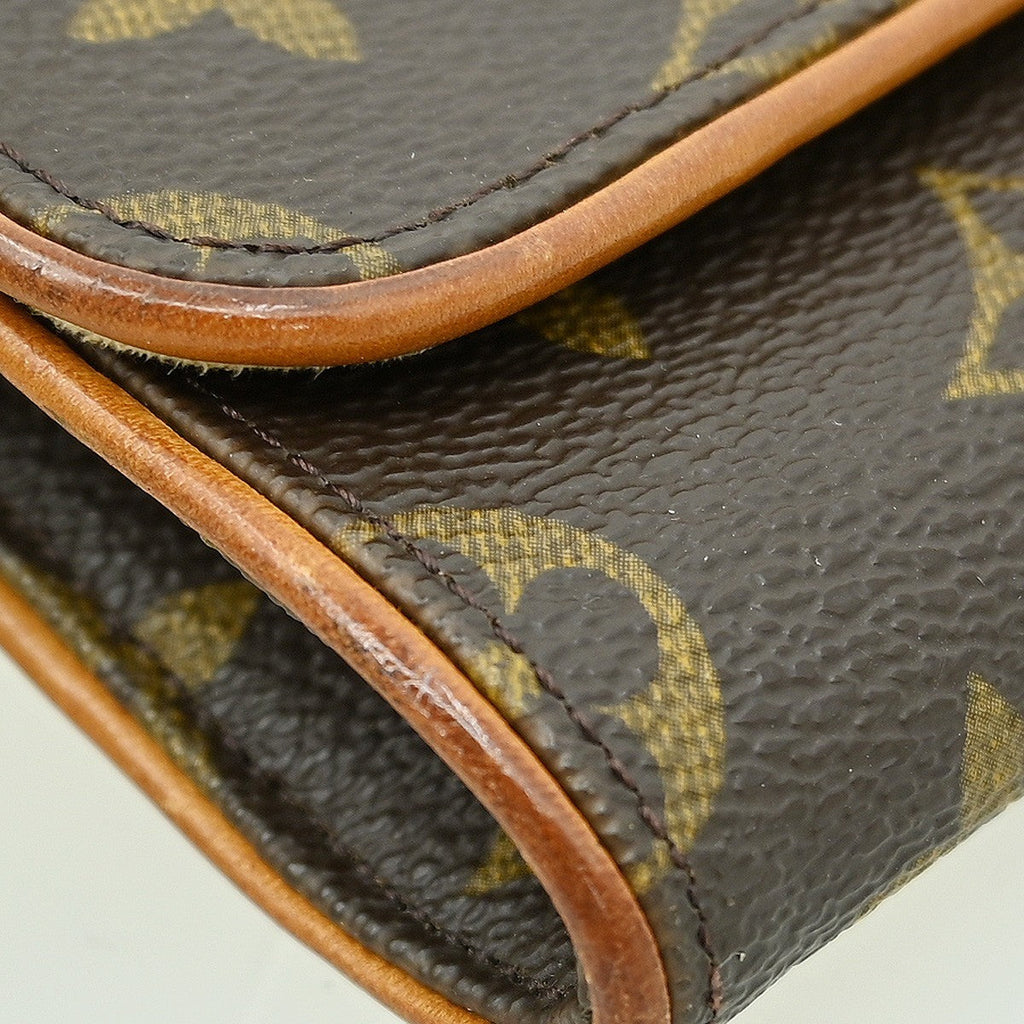 Louis Vuitton Twin Handbag Monogram Canvas Brown Canvas Clutche & Pouche Bag