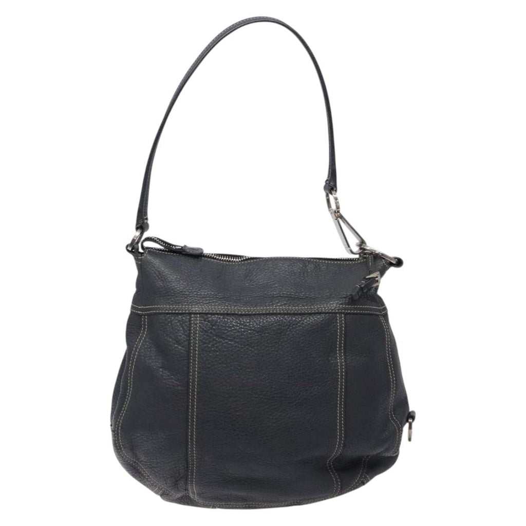 Prada Vintage Shoulder Bag Leather Navy Leather Shoulder Bag Bag