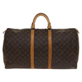 Louis Vuitton Keepall Bag Monogram Canvas Brown Canvas Travel Bag
