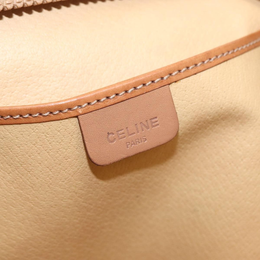 Celine Macadam Pochette Clutch Beige Pvc Clutche & Pouche Bag
